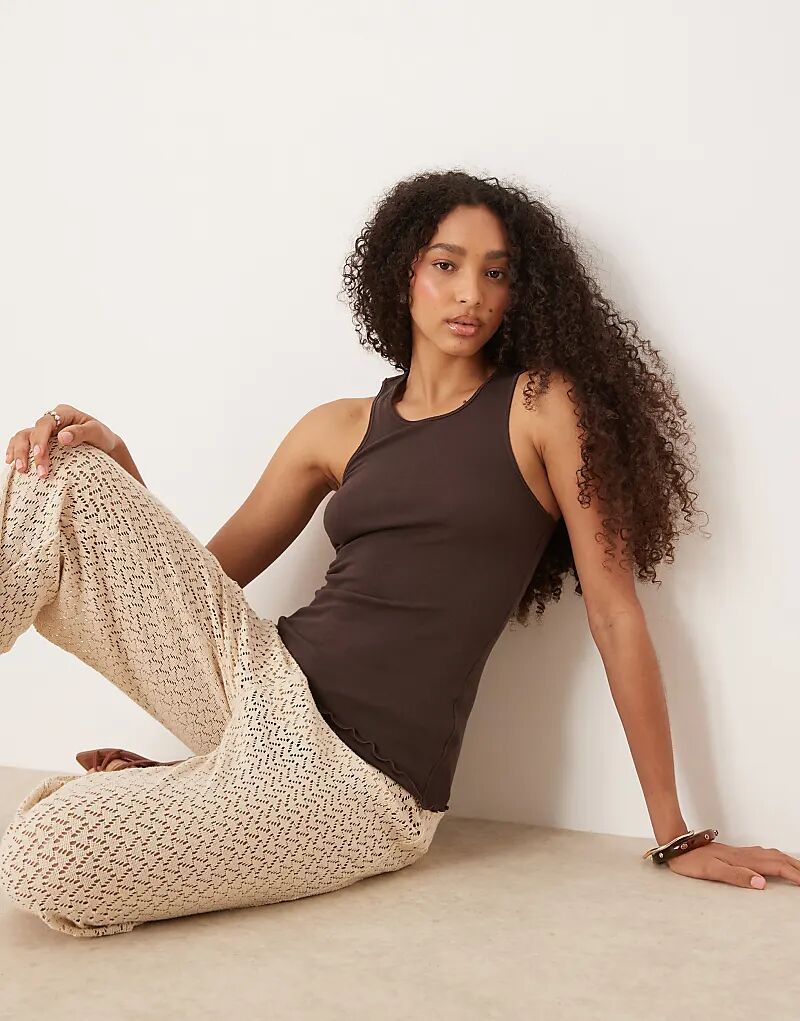 Майка Free People Fresh in Love с салатовой кромкой коричневого цвета
Майка Free People Fresh in Love с салатовой кромкой коричневого цвета