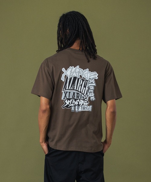 XLARGE Футболка с коротким рукавом, принт с логотипами, X-Large, коричневый
XLARGE Футболка с коротким рукавом, принт с логотипами, X-Large, коричневый