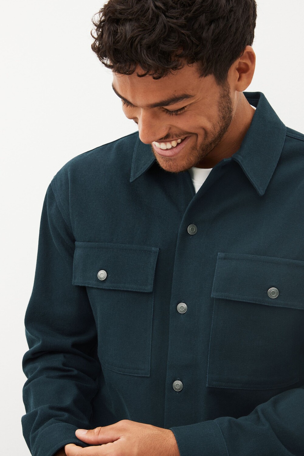 Хлопковая куртка с двумя карманами Next, синий
Хлопковая куртка с двумя карманами Next, синий