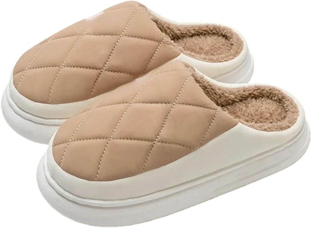 Домашние тапочки для мужчин и женщин, теплые плюшевые тапочки с толстой подошвой и противоскользящей поверхностью Uebherv, хаки
Домашние тапочки для мужчин и женщин, теплые плюшевые тапочки с толстой подошвой и противоскользящей поверхностью Uebherv, хаки