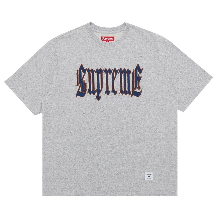 Топ Supreme Old English Short-Sleeve Top, серый 
Топ Supreme Old English Short-Sleeve Top, серый