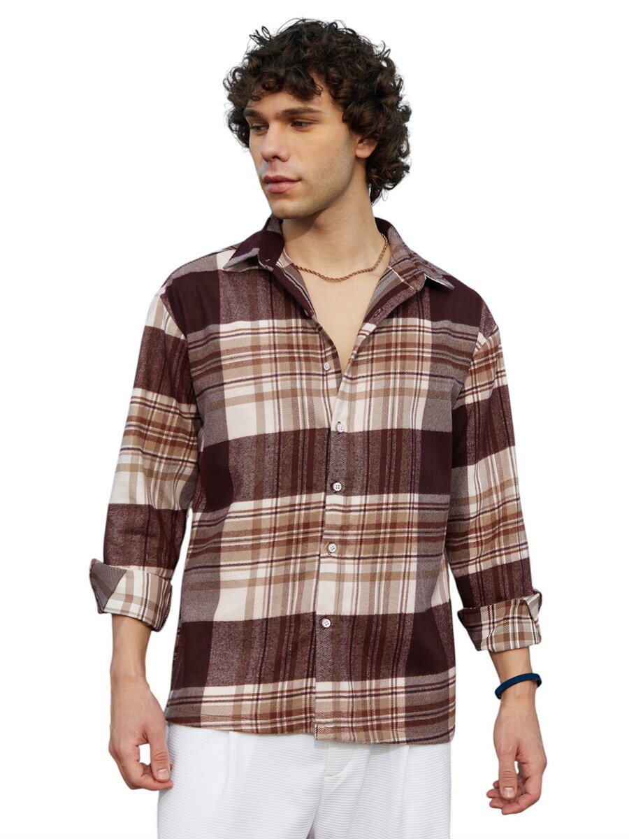 Рубашка на пуговицах классического кроя Campus Sutra Celine, коричневый
Рубашка на пуговицах классического кроя Campus Sutra Celine, коричневый