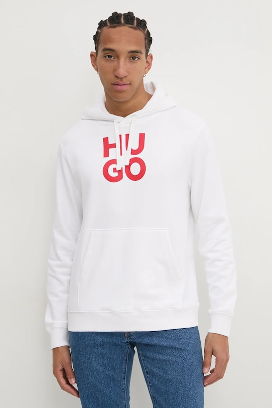 Хлопковая толстовка Hugo, белый
Хлопковая толстовка Hugo, белый