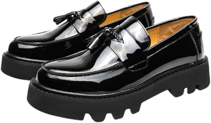 Мужские лакированные лоферы с кисточкой, скользящие туфли с круглым носком, модные деловые туфли Generic, черный
Мужские лакированные лоферы с кисточкой, скользящие туфли с круглым носком, модные деловые туфли Generic, черный