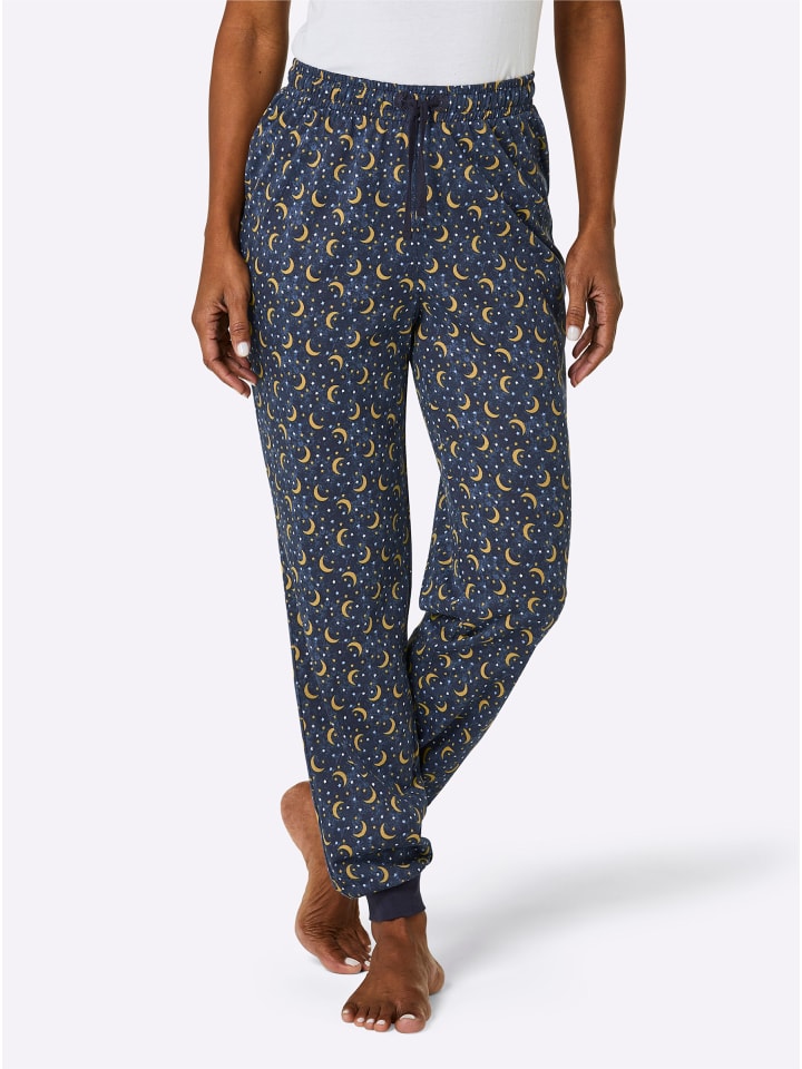 Пижамные брюки с принтом темно-синего и охристого цветов WITT WEIDEN
Пижамные брюки с принтом темно-синего и охристого цветов WITT WEIDEN