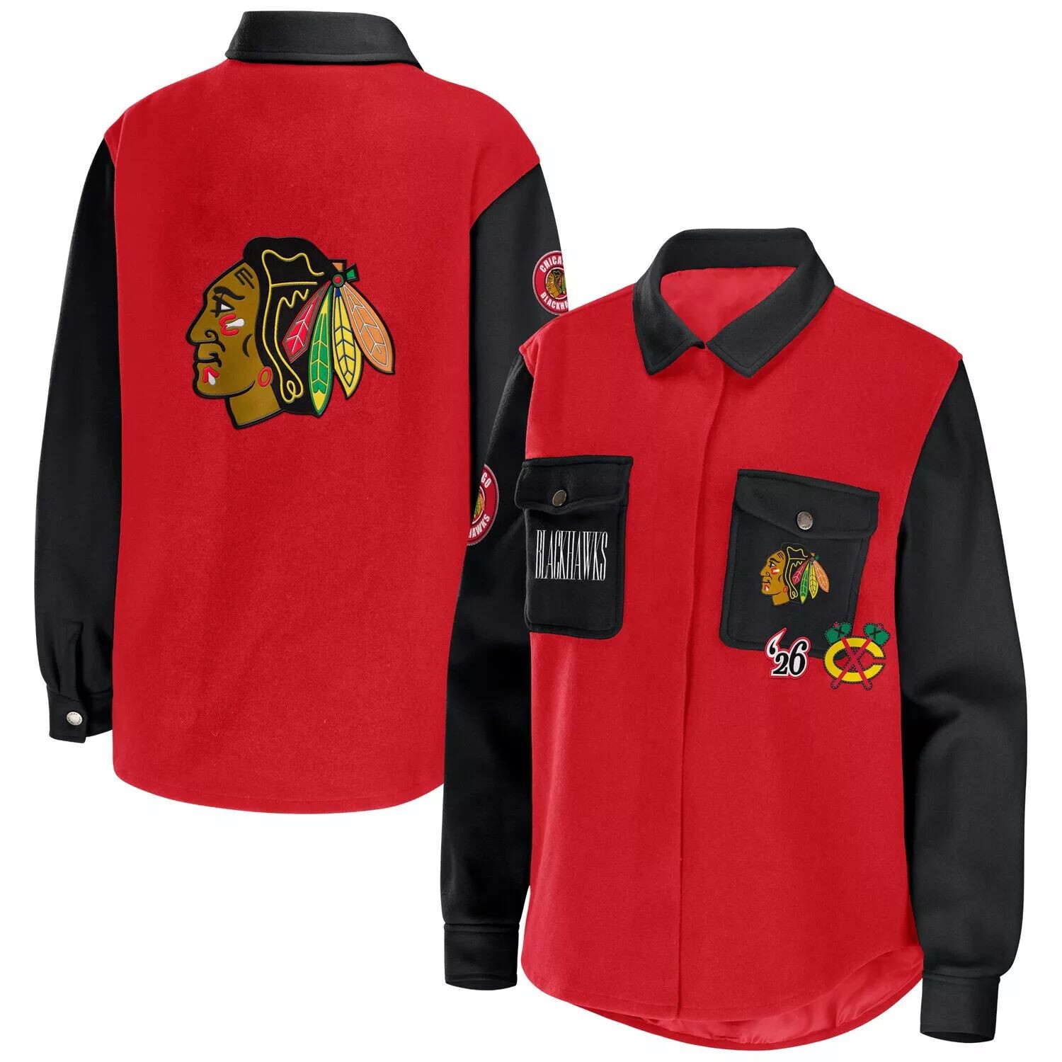 Женская одежда Erin Andrews Красная/черная куртка-рубашка на пуговицах Chicago Blackhawks с цветными блоками, Черный, Женская одежда Erin Andrews Красная/черная куртка-рубашка на пуговицах Chicago Blackhawks с цветными блоками
Женская одежда Erin Andrews Красная/черная куртка-рубашка на пуговицах Chicago Blackhawks с цветными блоками, Черный, Женская одежда Erin Andrews Красная/черная куртка-рубашка на пуговицах Chicago Blackhawks с цветными блоками