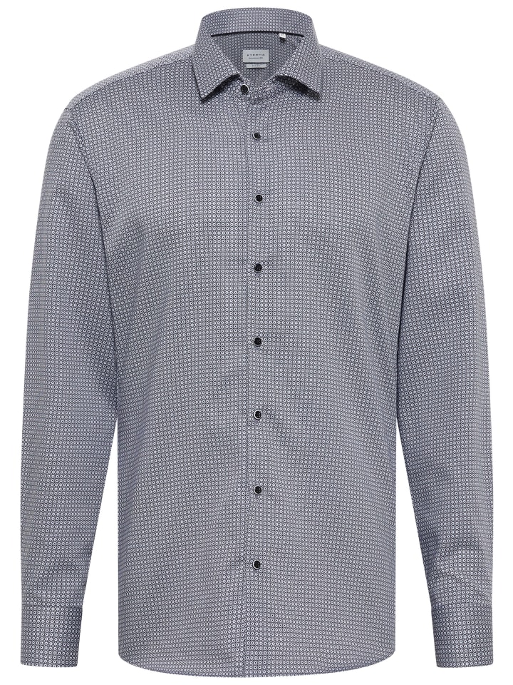 Рубашка облегающего кроя стального серого цвета Eterna
Рубашка облегающего кроя стального серого цвета Eterna