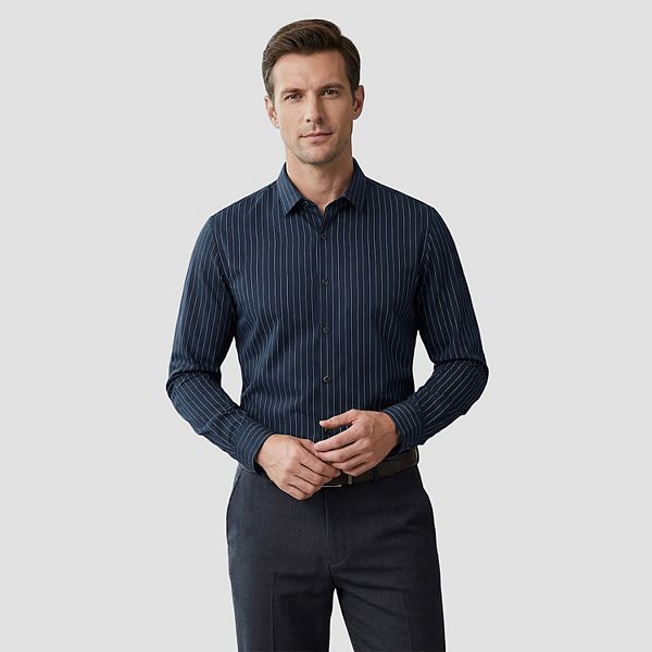 Мужская рубашка поло Slim Fit с длинным рукавом, в полоску, без складок Cloudstyle, Navy Blue
Мужская рубашка поло Slim Fit с длинным рукавом, в полоску, без складок Cloudstyle, Navy Blue