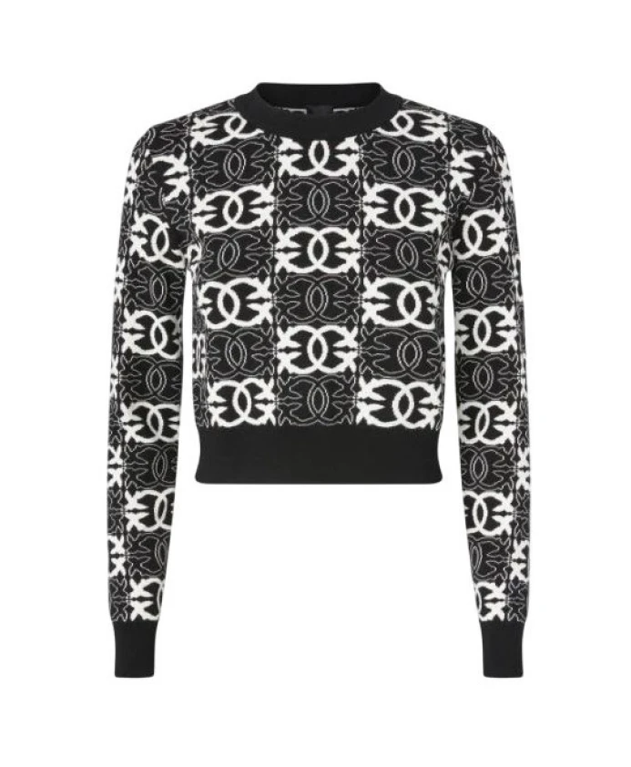 Укороченный свитер цыган Pinko, черный
Укороченный свитер цыган Pinko, черный