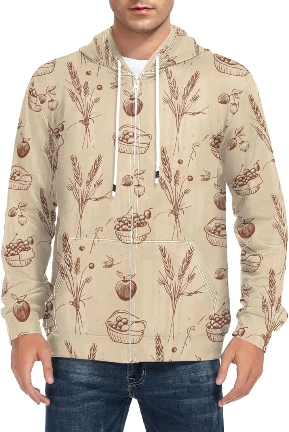 Мужская толстовка с капюшоном на молнии Fruit Basket Wheat CUPADA
Мужская толстовка с капюшоном на молнии Fruit Basket Wheat CUPADA