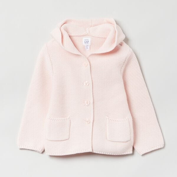 Вязаный кардиган с капюшоном и ушками для новорожденного Gap, розовый
Вязаный кардиган с капюшоном и ушками для новорожденного Gap, розовый