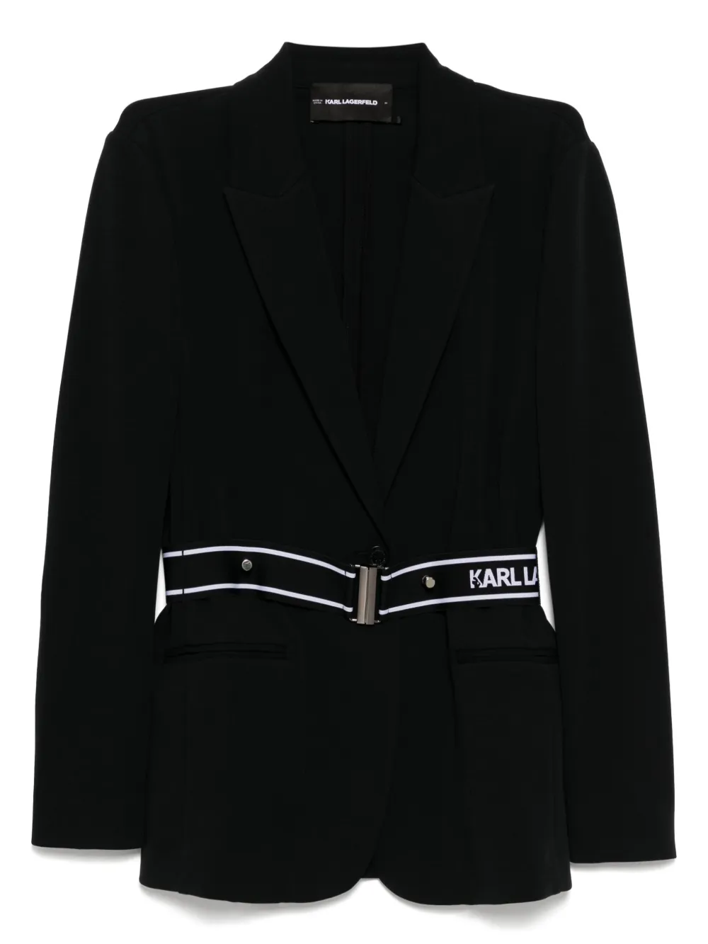 Пиджак из джерси с логотипом KARL LAGERFELD, черный
Пиджак из джерси с логотипом KARL LAGERFELD, черный