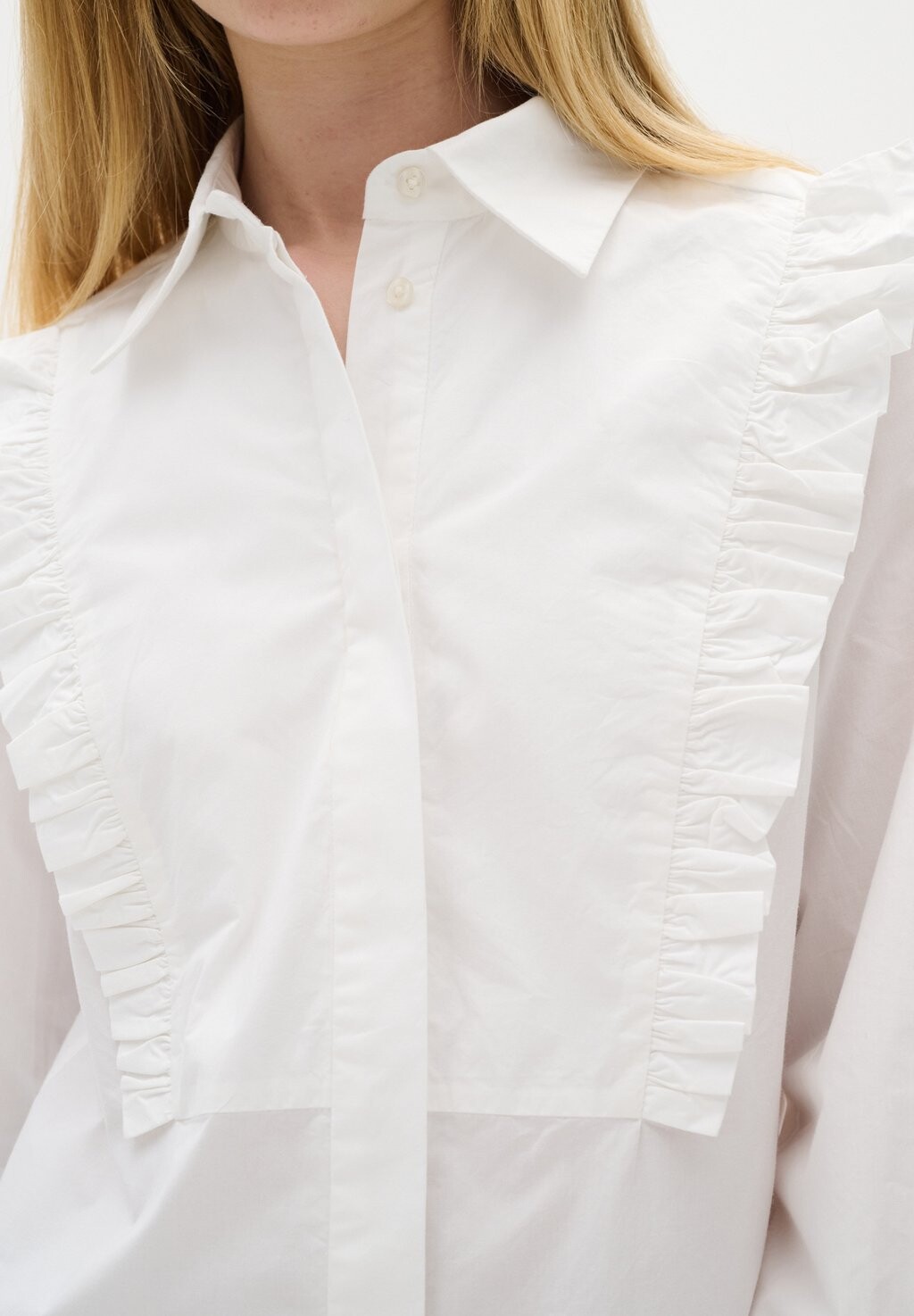 Блузка на пуговицах InWear, белый 
Блузка на пуговицах InWear, белый