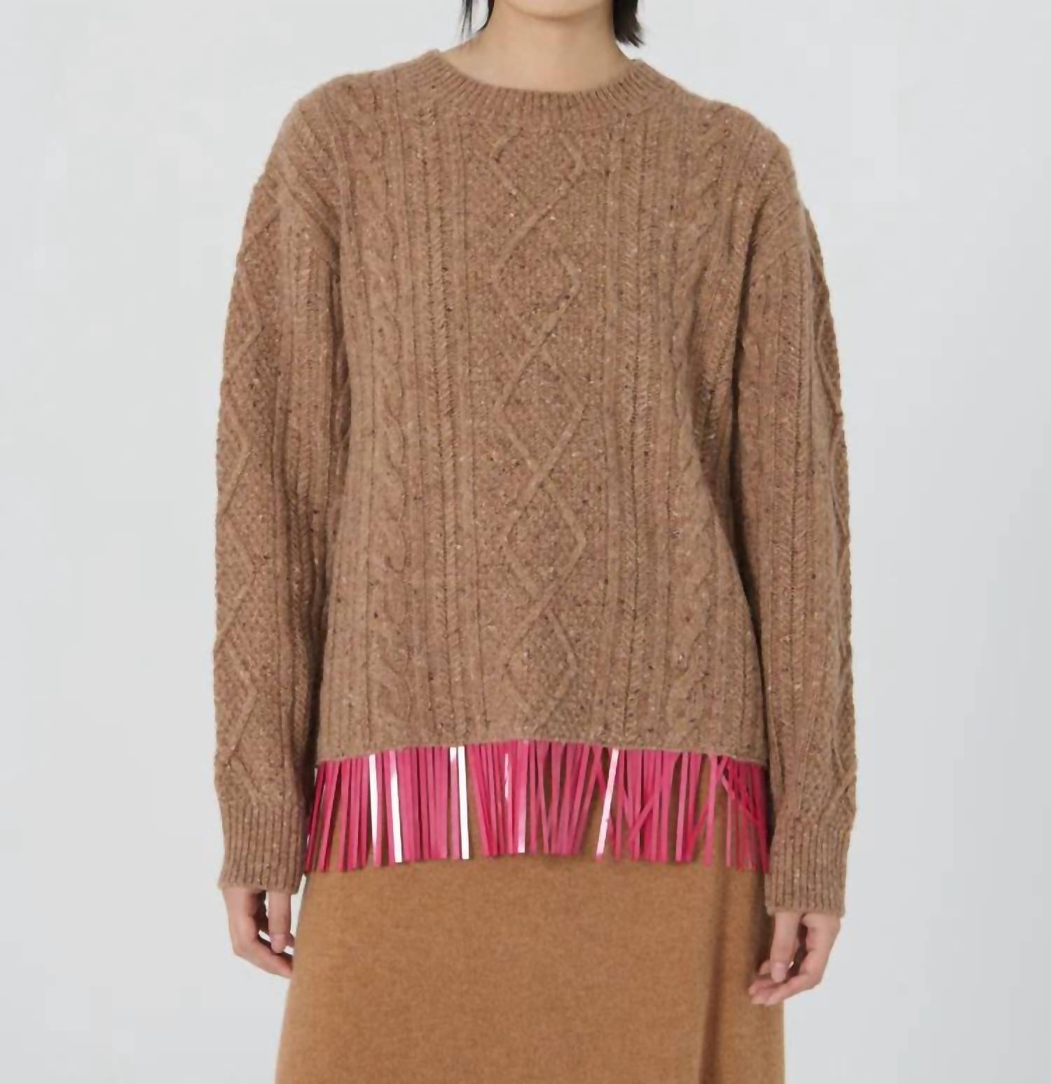 Эйкорн Бьянка свитер с круглым вырезом в коричневом цвете Lingua Franca
Эйкорн Бьянка свитер с круглым вырезом в коричневом цвете Lingua Franca