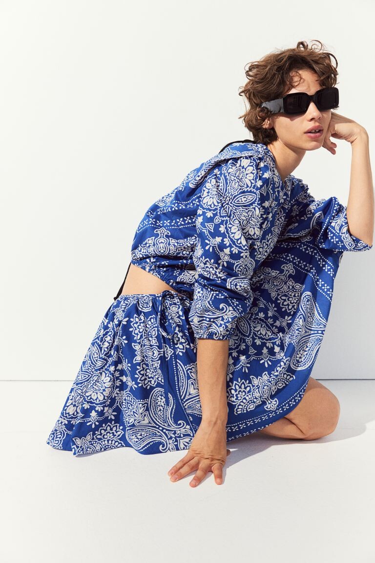 Мини-Юбка-Солнце H&M, синий
Мини-Юбка-Солнце H&M, синий