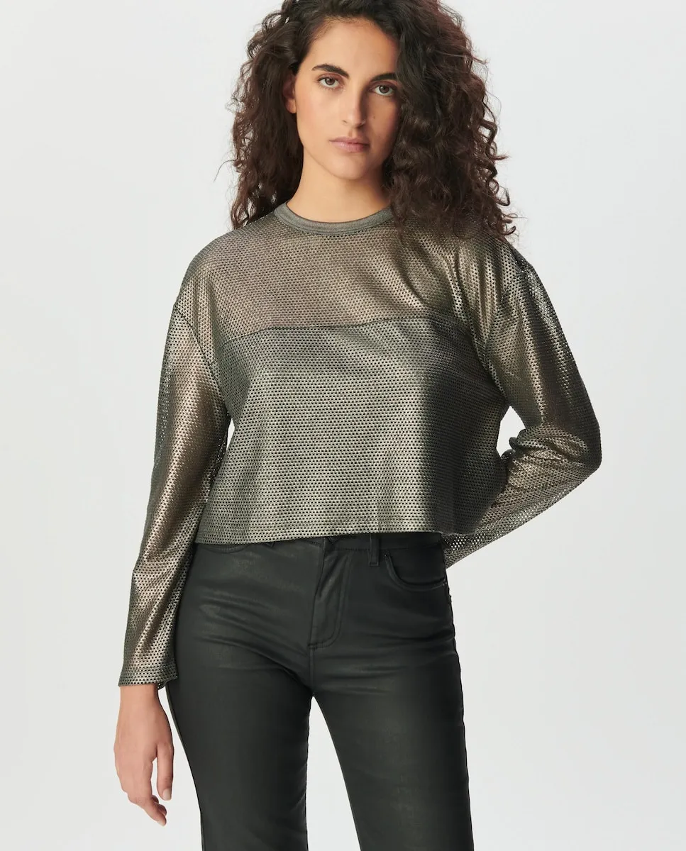 Женская короткая сетчатая толстовка IKKS, антрацитовый
Женская короткая сетчатая толстовка IKKS, антрацитовый