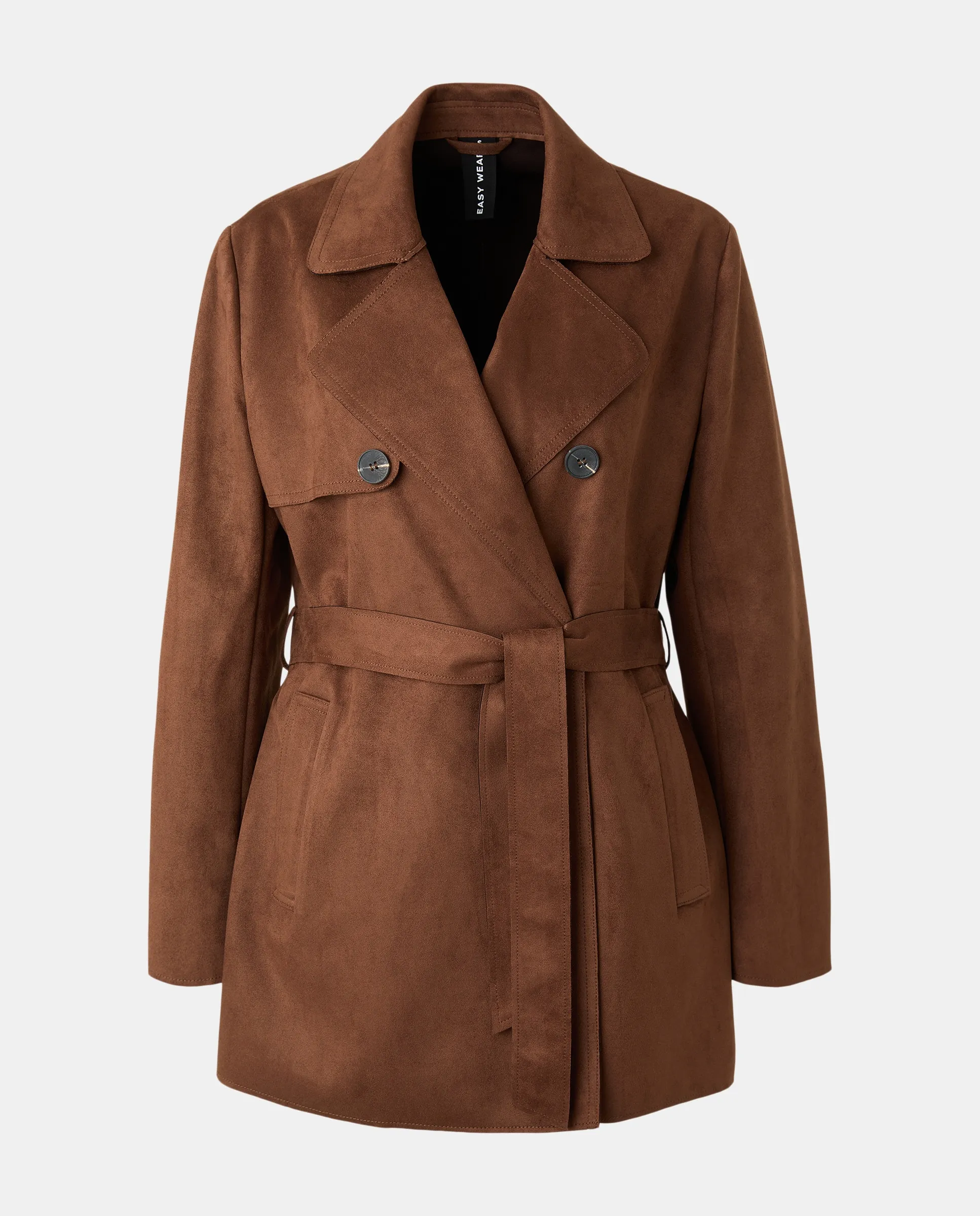 Короткая женская габардиновая куртка под замшу Easy Wear, коричневый
Короткая женская габардиновая куртка под замшу Easy Wear, коричневый