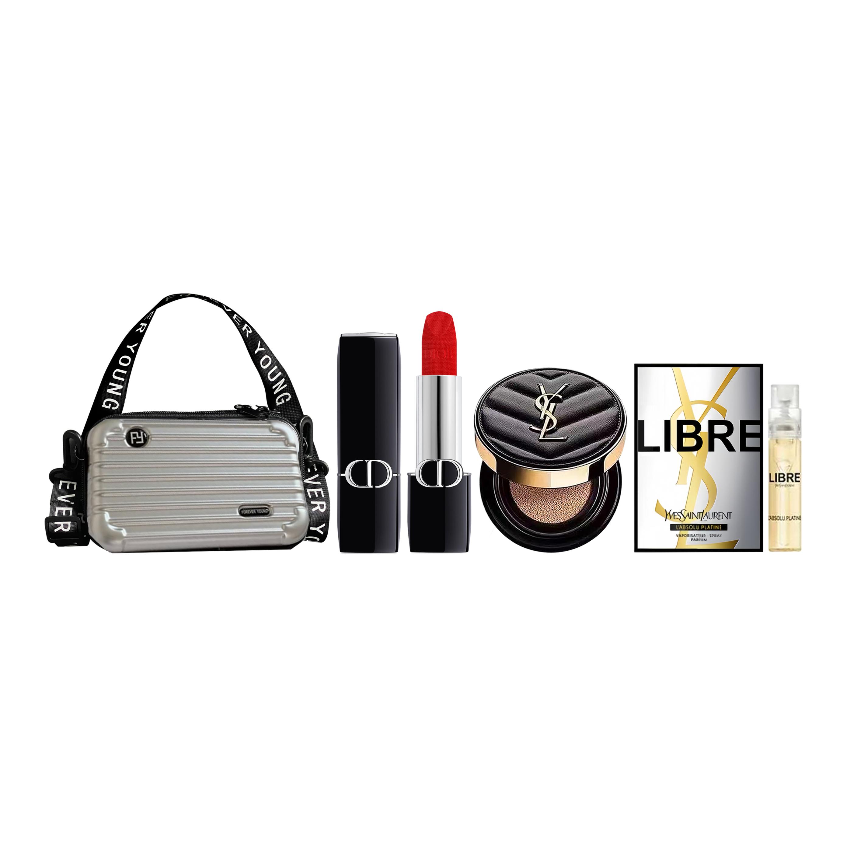 Набор для макияжа Lipstick Air Cushion Perfume, три предмета в бархате, шиммере и атласе, натуральный, подарок для девушки DIOR, dior on the go 3 pcs set 999 velvet+черный cushion b20+platinum perfume
Набор для макияжа Lipstick Air Cushion Perfume, три предмета в бархате, шиммере и атласе, натуральный, подарок для девушки DIOR, dior on the go 3 pcs set 999 velvet+черный cushion b20+platinum perfume