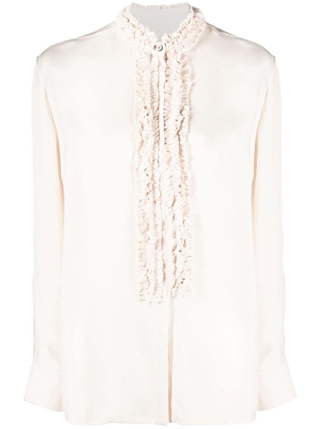 Jil Sander блузка с оборками, нейтральный цвет
Jil Sander блузка с оборками, нейтральный цвет