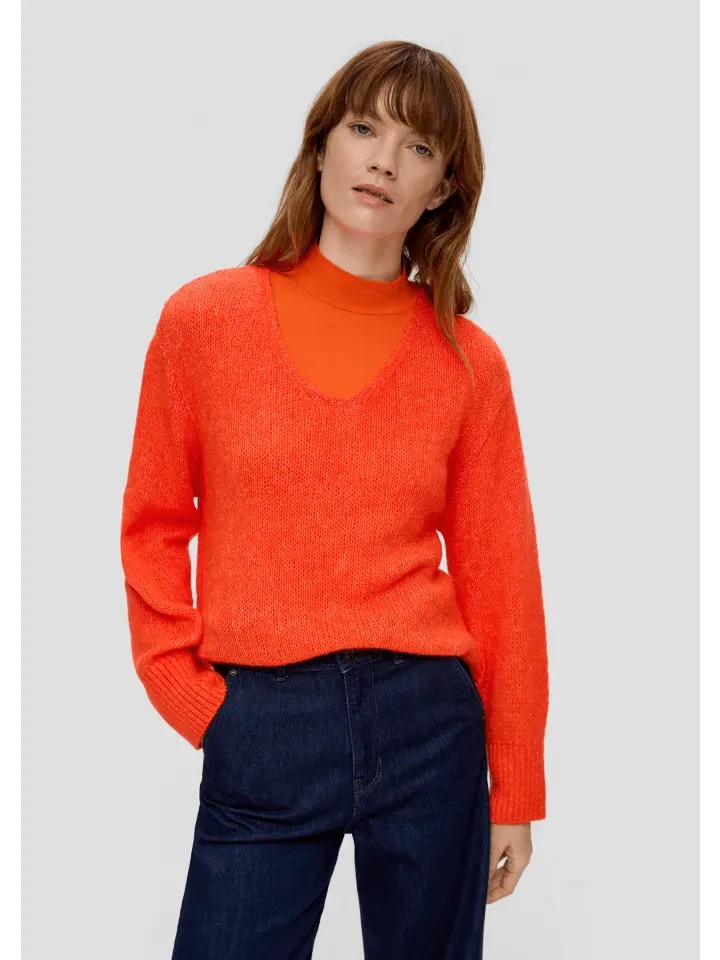 Пуловер s.Oliver, оранжевый 
Пуловер s.Oliver, оранжевый