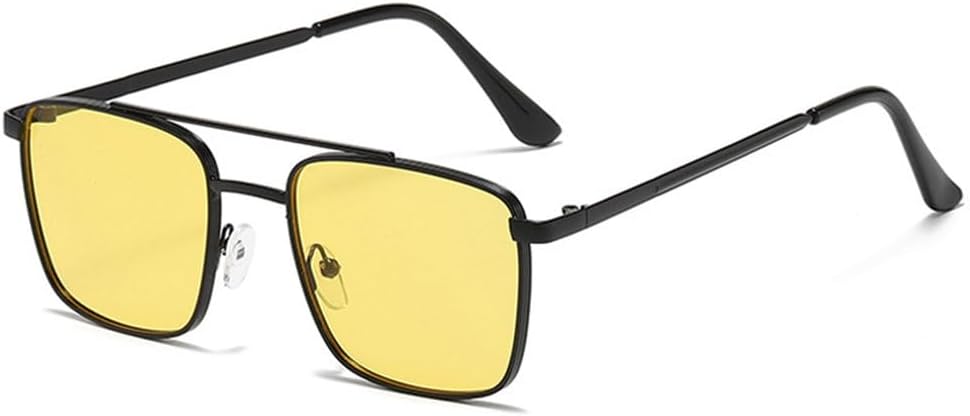 Ретро металлические солнцезащитные очки с двойной перемычкой для женщин, модные прозрачные линзы с градиентом цвета океана, солнцезащитные очки UV400 для мужчин MUTYNE, Black Yellow
Ретро металлические солнцезащитные очки с двойной перемычкой для женщин, модные прозрачные линзы с градиентом цвета океана, солнцезащитные очки UV400 для мужчин MUTYNE, Black Yellow