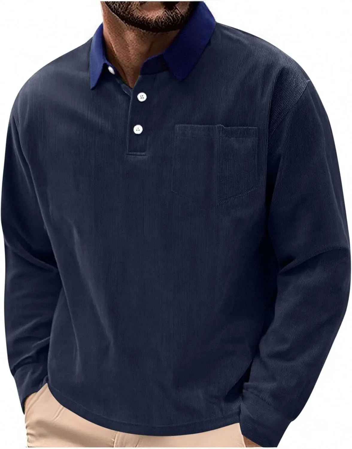 Мужская рубашка из вельвета Casual с длинным рукавом и свободным кроем
Мужская рубашка из вельвета Casual с длинным рукавом и свободным кроем