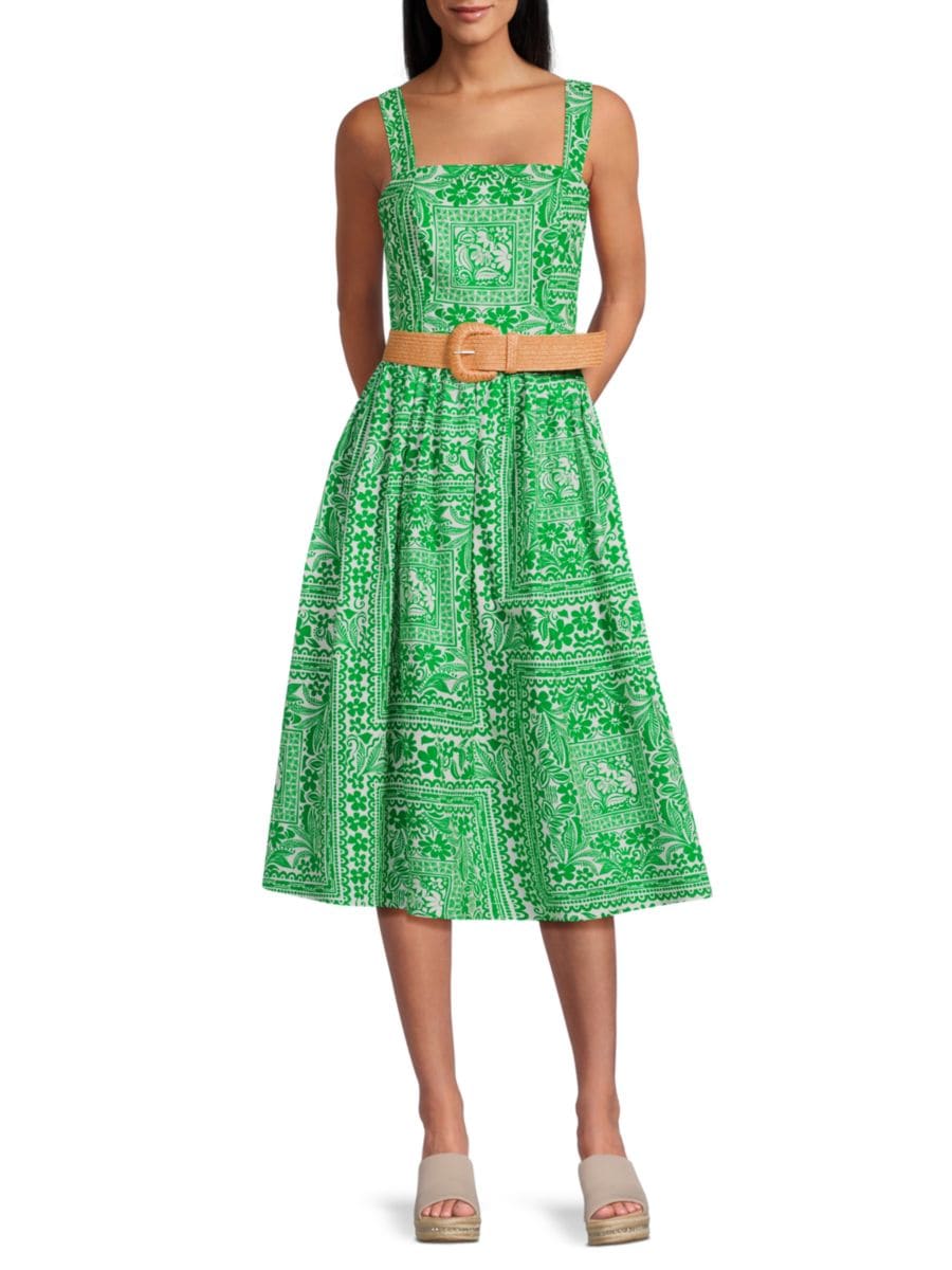 Платье-миди Missy Floral из хлопка А-силуэта Eliza J, зеленый
Платье-миди Missy Floral из хлопка А-силуэта Eliza J, зеленый