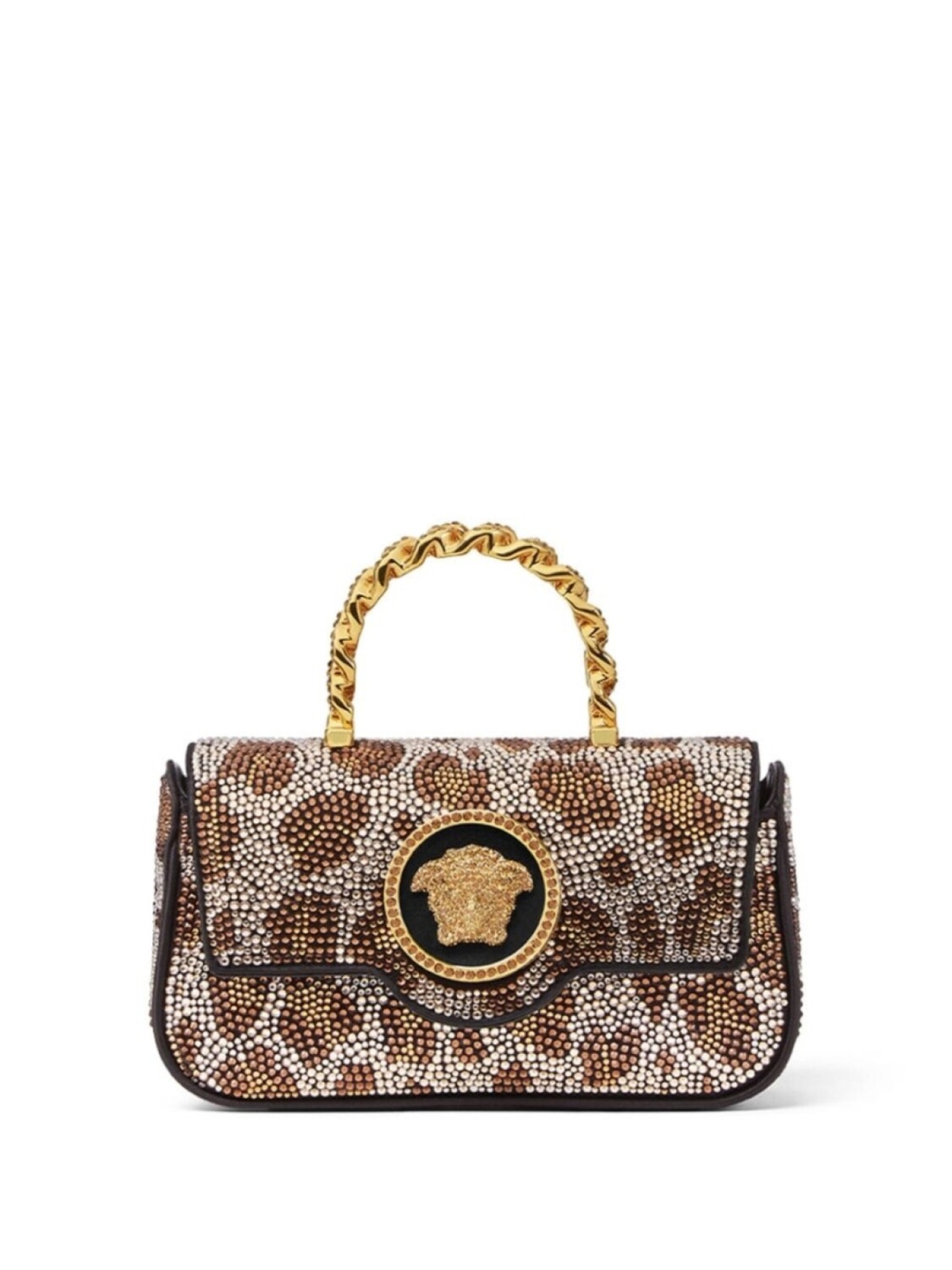 Мини-сумка Versace La Medusa с кристаллами, коричневый
Мини-сумка Versace La Medusa с кристаллами, коричневый