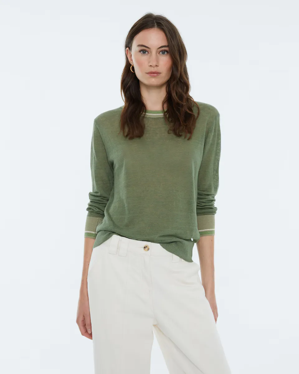 Женский джемпер с длинным рукавом и круглым вырезом Andam, цвет Caqui
Женский джемпер с длинным рукавом и круглым вырезом Andam, цвет Caqui