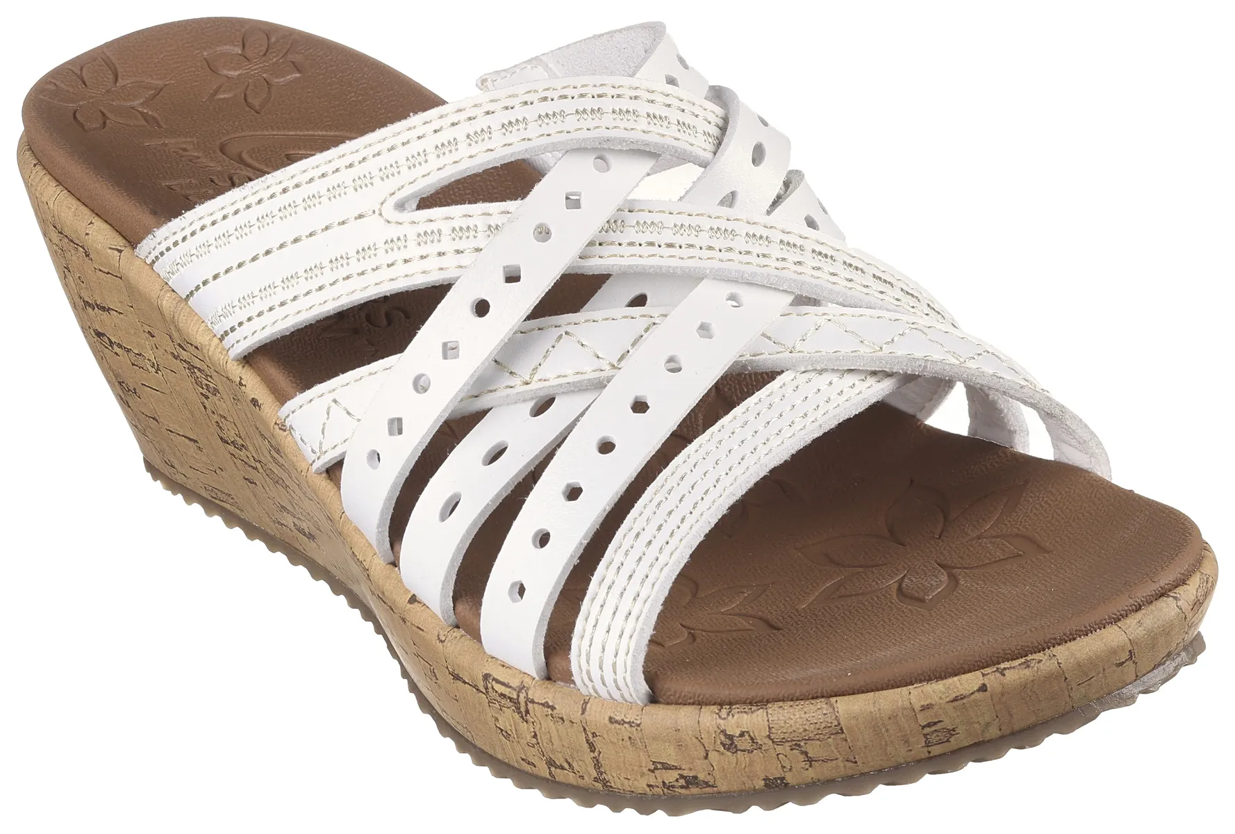 Мюли Skechers "BEVERLEE-HOT SPRING", каблук-танкетка, летняя обувь, тапочки с красивой контрастной строчкой, белый
Мюли Skechers "BEVERLEE-HOT SPRING", каблук-танкетка, летняя обувь, тапочки с красивой контрастной строчкой, белый