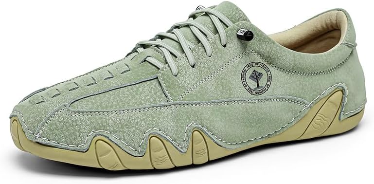 Мужские повседневные обувные туфли для вождения, легкие кожаные с шнуровкой, удобные мокасины с противоскользящей и дышащей подошвой, кроссовки для ходьбы Asifn, зеленый
Мужские повседневные обувные туфли для вождения, легкие кожаные с шнуровкой, удобные мокасины с противоскользящей и дышащей подошвой, кроссовки для ходьбы Asifn, зеленый