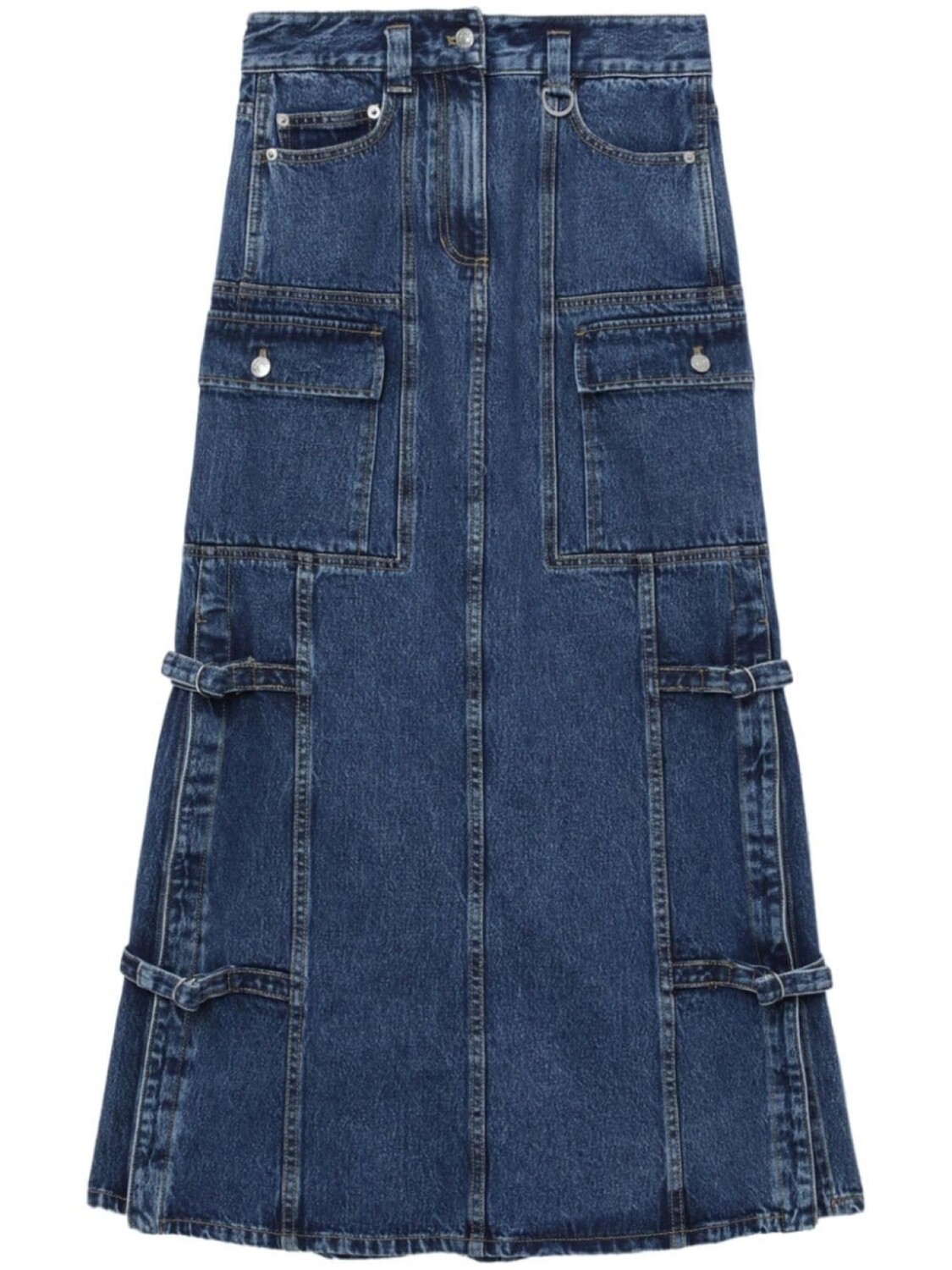 Джинсовая юбка миди с карманами карго 3.1 Phillip Lim
Джинсовая юбка миди с карманами карго 3.1 Phillip Lim