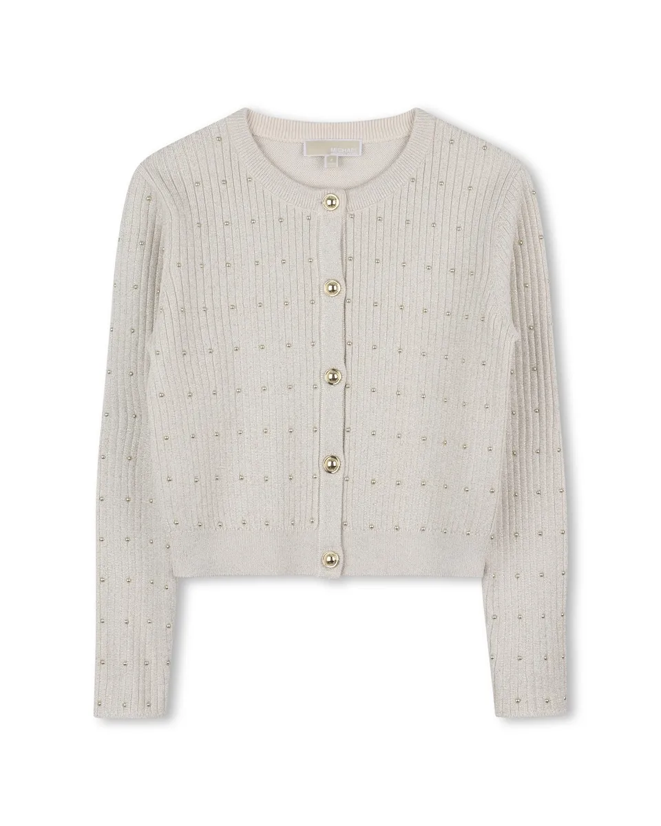 Девочковый вязаный свитер золотого цвета с длинными рукавами Michael Kors
Девочковый вязаный свитер золотого цвета с длинными рукавами Michael Kors