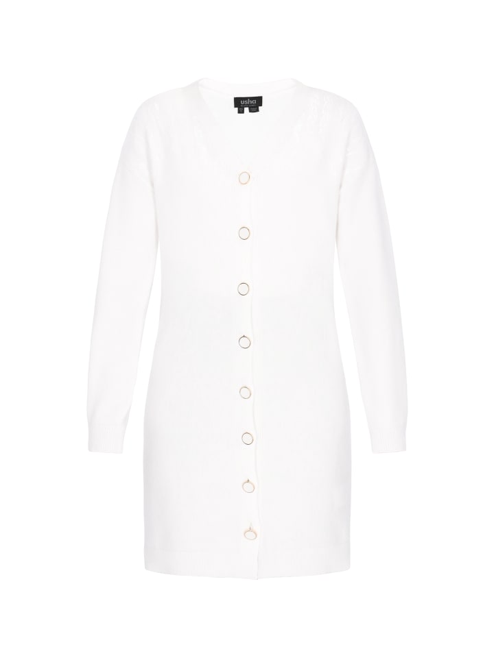 Женский кардиган цвета слоновая кость usha BLACK LABEL
Женский кардиган цвета слоновая кость usha BLACK LABEL