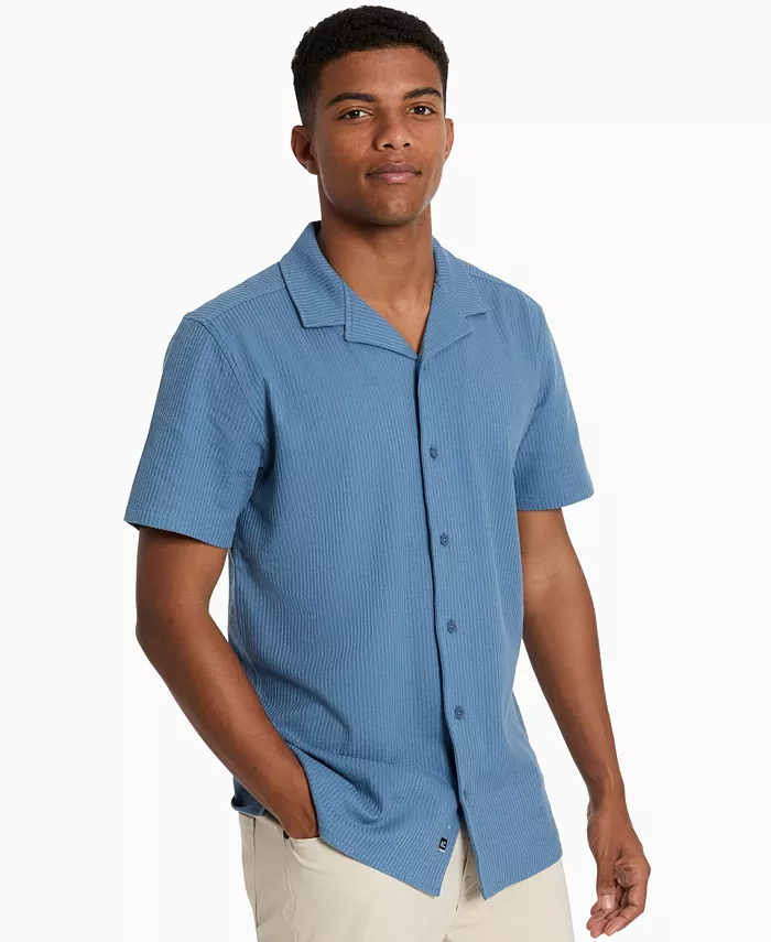 Мужская короткорукавная рубашка-кемпер из пике Kenneth Cole, синий
Мужская короткорукавная рубашка-кемпер из пике Kenneth Cole, синий