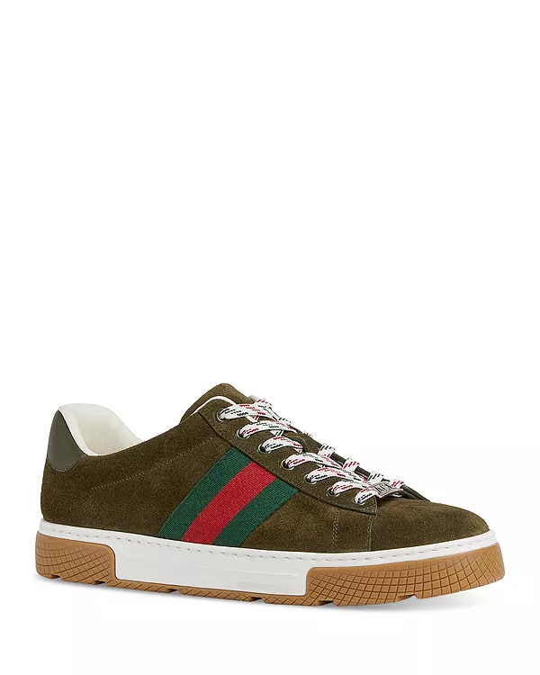 Мужские замшевые кроссовки Ace Gucci, коричневый
Мужские замшевые кроссовки Ace Gucci, коричневый