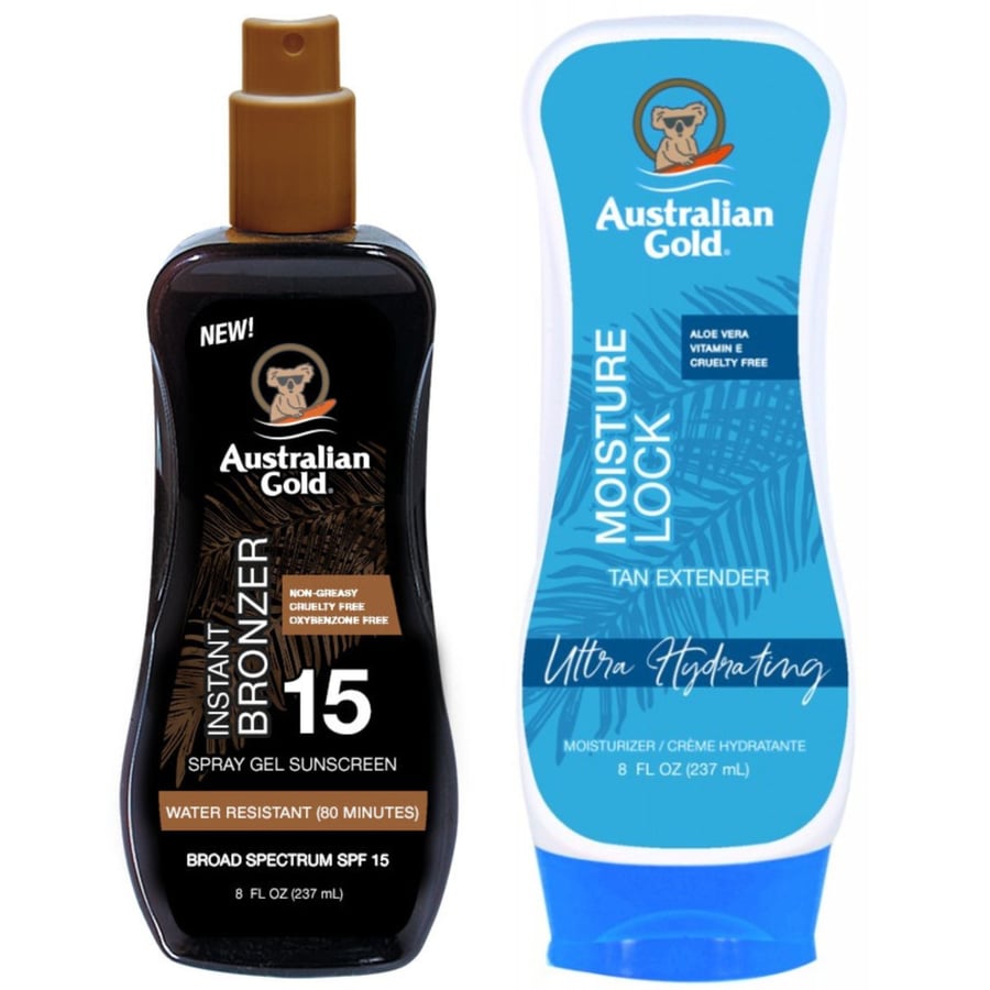 Australian Gold Bronzer Gel Spray SPF15 + Moisture Lock 237 мл
Australian Gold Bronzer Gel Spray SPF15 + Moisture Lock 237 мл