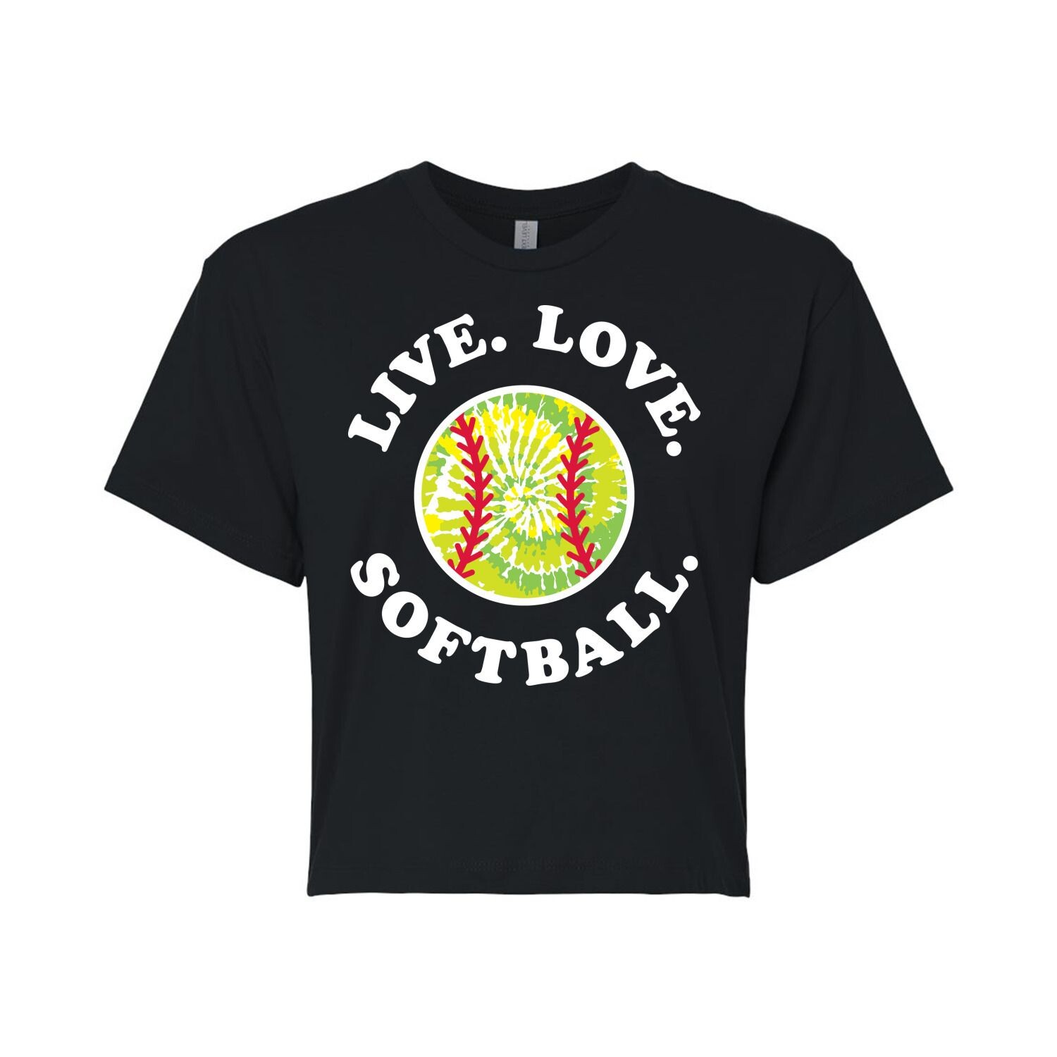 Укороченная футболка с рисунком для софтбола Juniors' Live Love Licensed Character, черный
Укороченная футболка с рисунком для софтбола Juniors' Live Love Licensed Character, черный