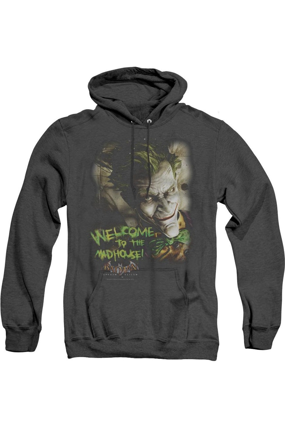 Batman Arkham Asylum Welcome To The Madhouse Толстовка Heather для взрослых / Толстовка с капюшоном Gildan, черный
Batman Arkham Asylum Welcome To The Madhouse Толстовка Heather для взрослых / Толстовка с капюшоном Gildan, черный