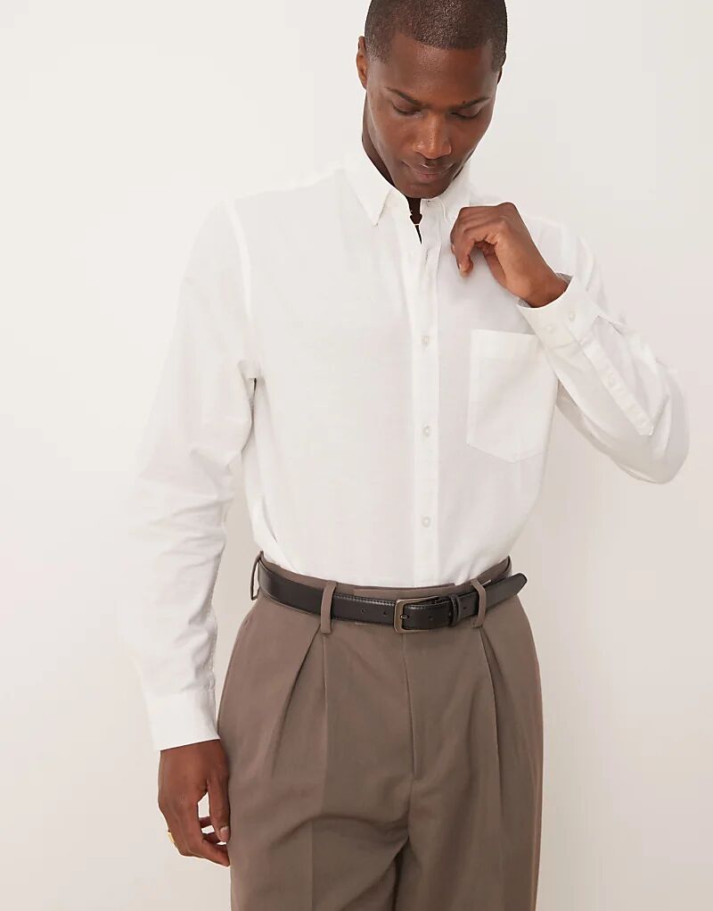 Рубашка свободного кроя из льняной смеси белого цвета в стиле 90-х годов ASOS DESIGN
Рубашка свободного кроя из льняной смеси белого цвета в стиле 90-х годов ASOS DESIGN