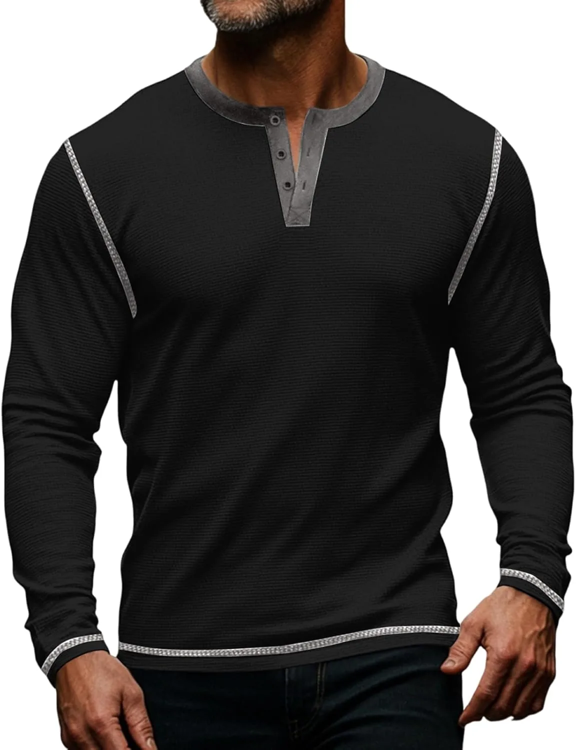 Мужская повседневная футболка-поло Henley с длинным рукавом, мягкая, приталенная, размеры M-3XL RTRDE
Мужская повседневная футболка-поло Henley с длинным рукавом, мягкая, приталенная, размеры M-3XL RTRDE