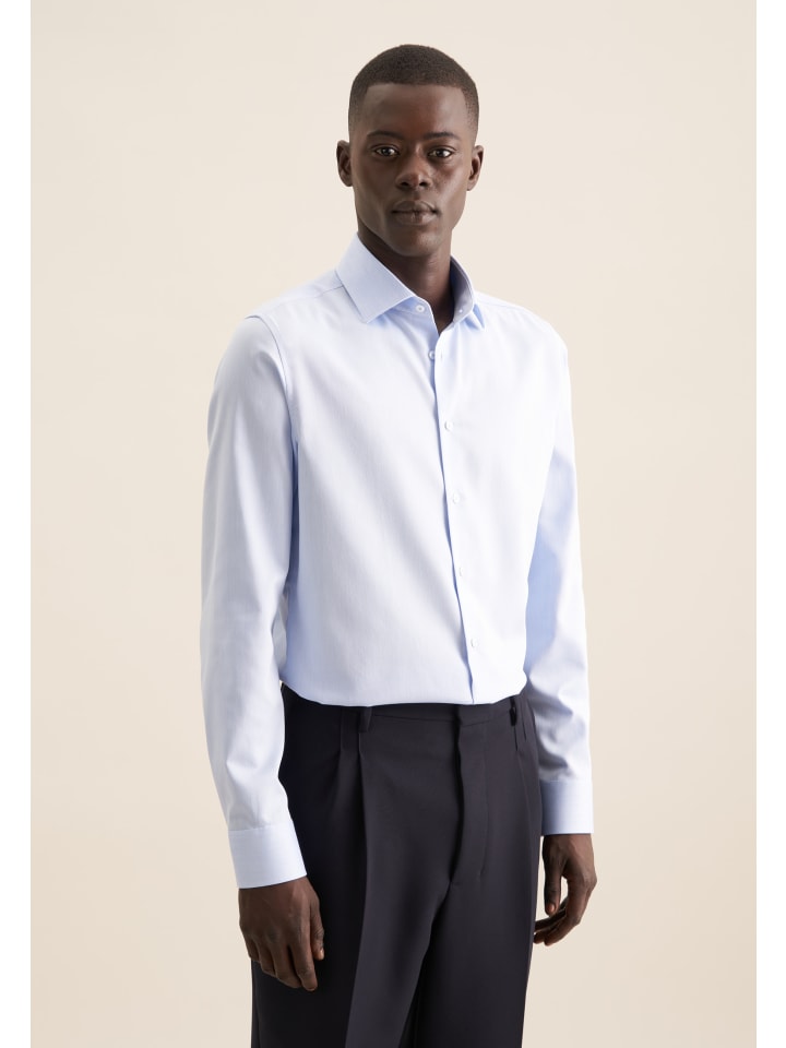 Рубашка Performance Slim светло-синего цвета Seidensticker
Рубашка Performance Slim светло-синего цвета Seidensticker