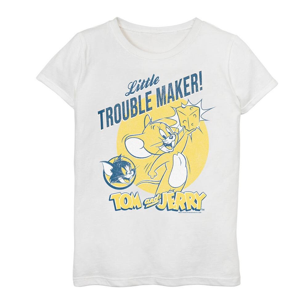 Футболка с портретом и рисунком Tom And Jerry Little Trouble Maker для девочек 7–16 лет Licensed Character, белый
Футболка с портретом и рисунком Tom And Jerry Little Trouble Maker для девочек 7–16 лет Licensed Character, белый