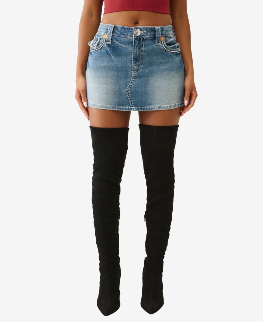 Женская юбка Sadie с отворотом и отделкой из веревки True Religion, Medium Wash
Женская юбка Sadie с отворотом и отделкой из веревки True Religion, Medium Wash