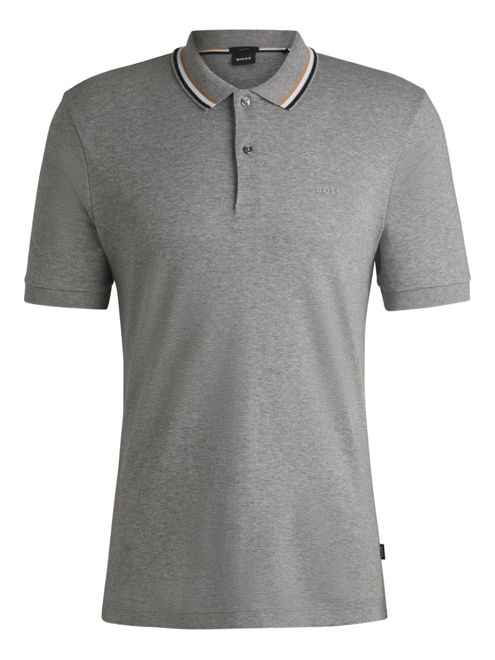 Хлопковая рубашка-поло Boss, серый
Хлопковая рубашка-поло Boss, серый