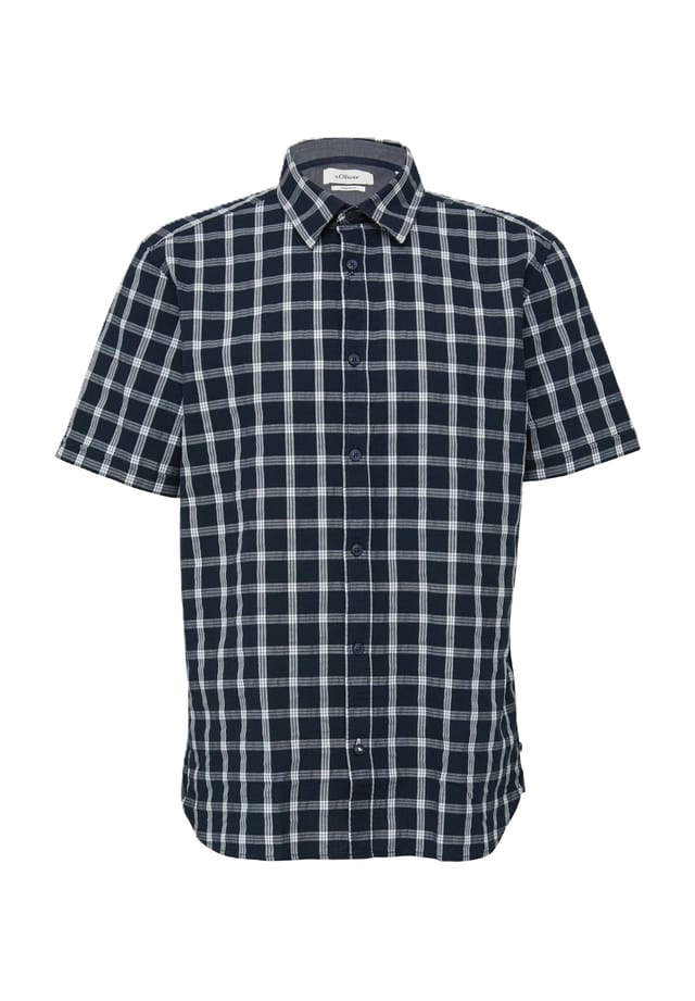 Повседневная рубашка с коротким рукавом и воротником-стойкой S.Oliver, синий
Повседневная рубашка с коротким рукавом и воротником-стойкой S.Oliver, синий