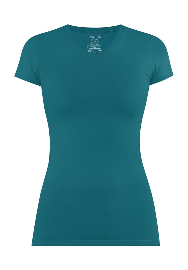 Футболка с V-образным вырезом облегающая фигуру Сиена Normani, синий
Футболка с V-образным вырезом облегающая фигуру Сиена Normani, синий