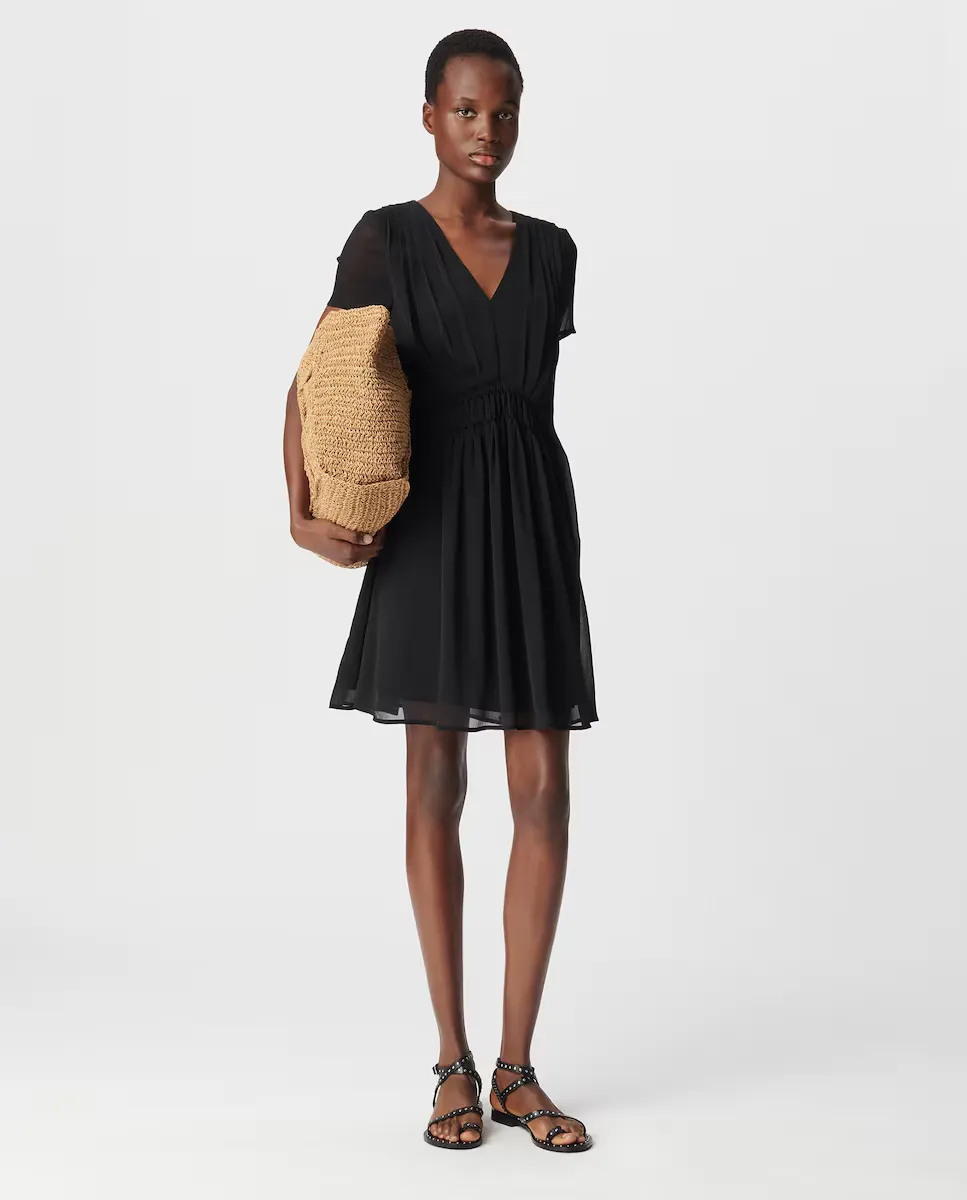 Короткое платье с короткими рукавами IKKS, чёрный
Короткое платье с короткими рукавами IKKS, чёрный