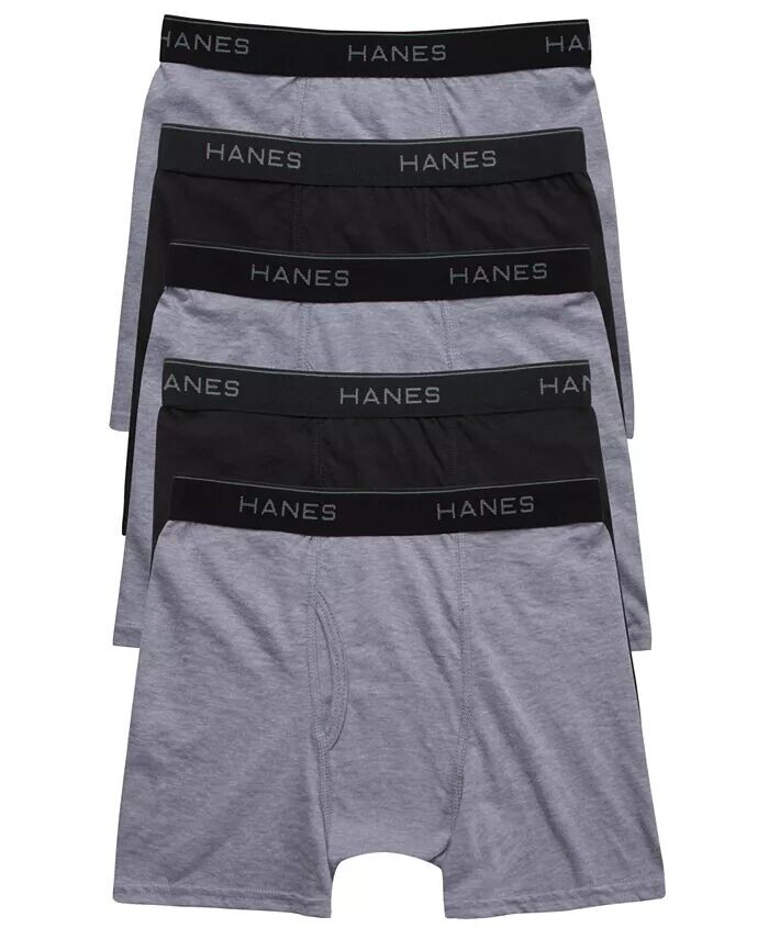 Трусики-боксеры из смесового хлопка Big Boys Ultimate, упаковка из 5 шт Hanes, мультиколор
Трусики-боксеры из смесового хлопка Big Boys Ultimate, упаковка из 5 шт Hanes, мультиколор