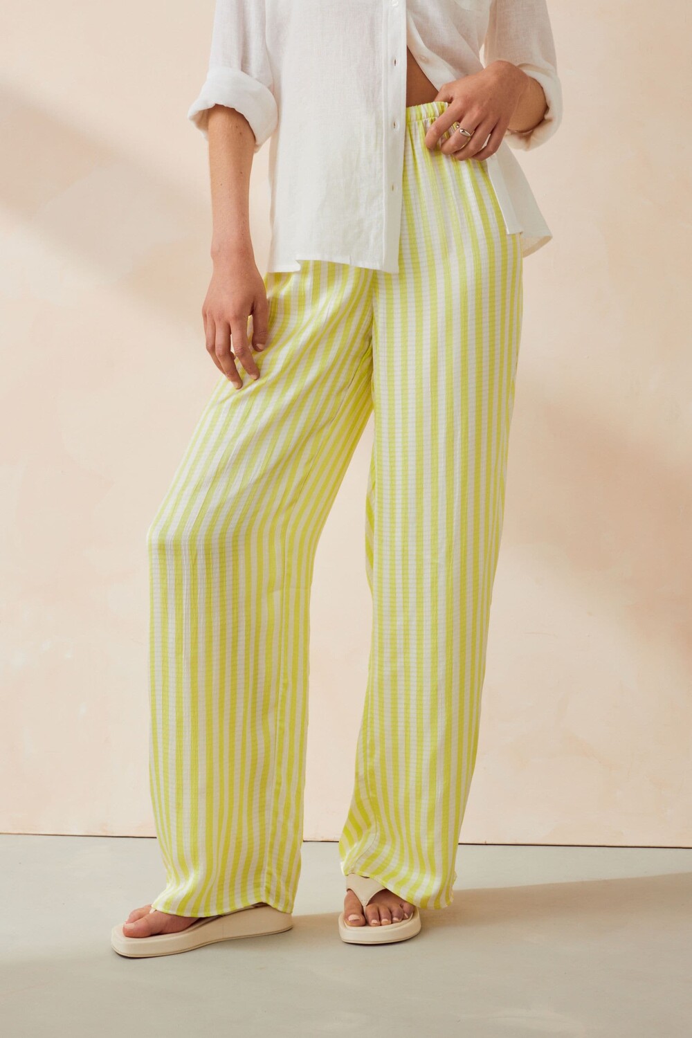 Брюки прямого кроя в полоску American Vintage, зеленый
Брюки прямого кроя в полоску American Vintage, зеленый